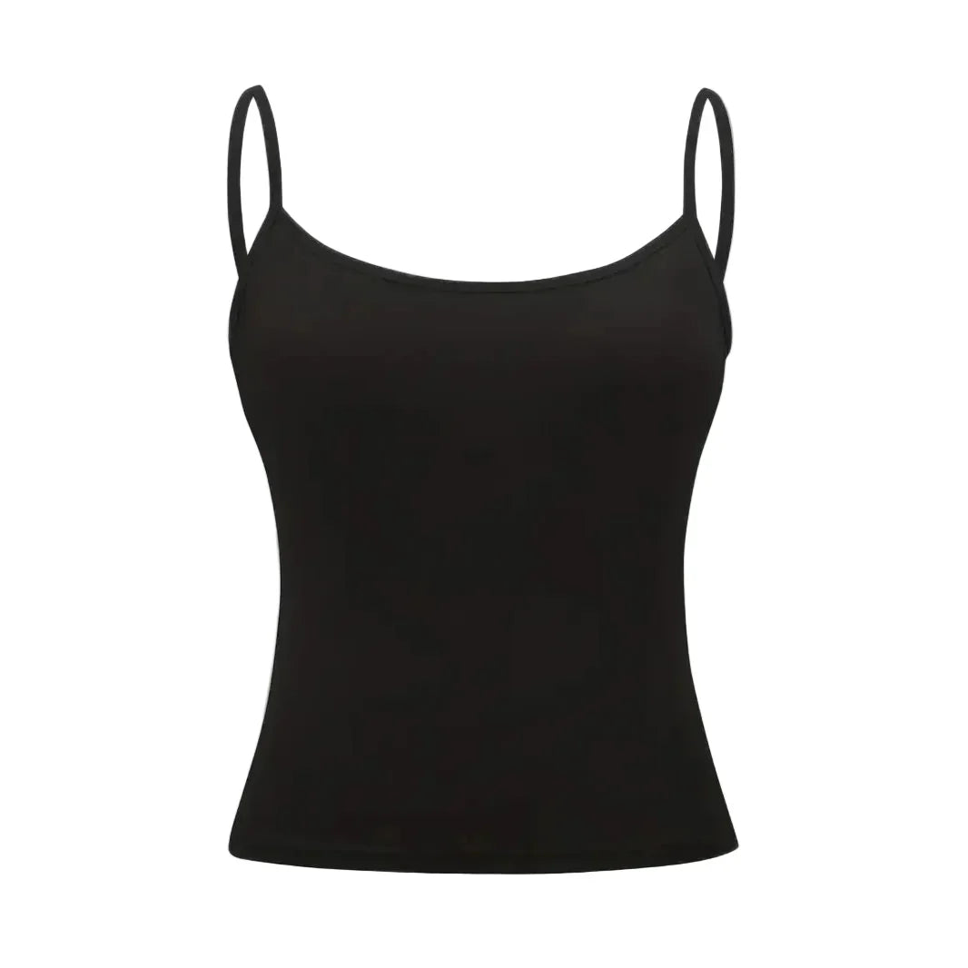Pustende dame tanktopp i slim fit, perfekt for sommer og hverdag.