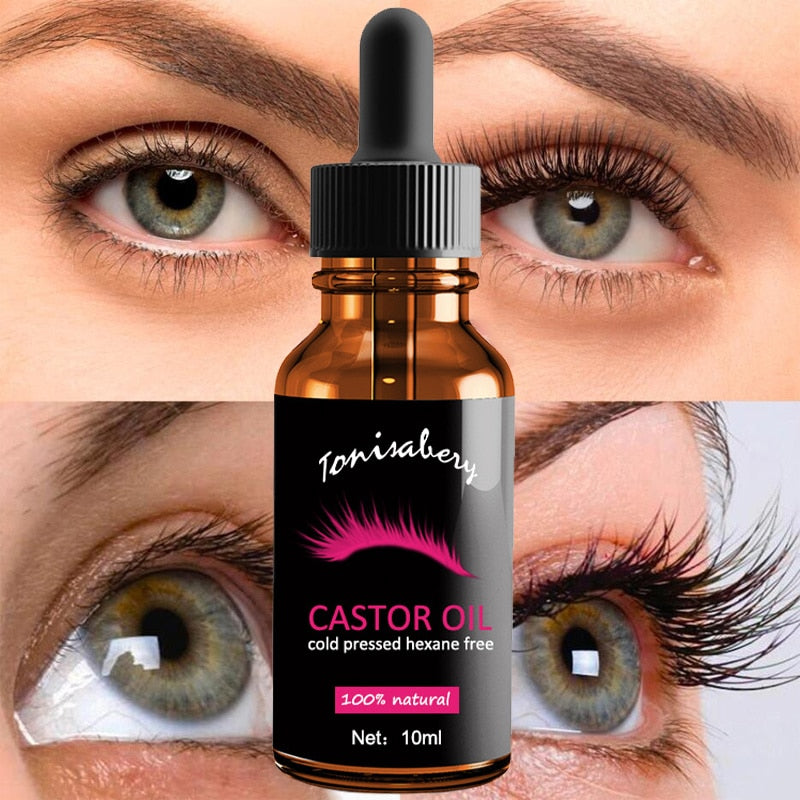Naturlig ricinusolje, nøkkelingrediens i vippeserum for fyldigere, lengre øyevipper og bryn.