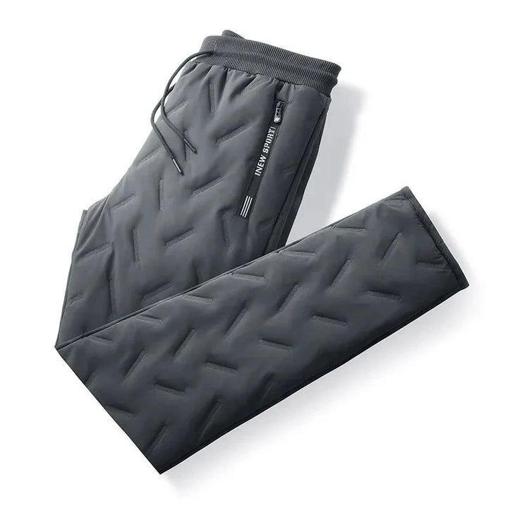 Robuste vinterbukser for menn, varme og vanntette med ullfôr. Stilige og funksjonelle joggers for friluftsbruk.