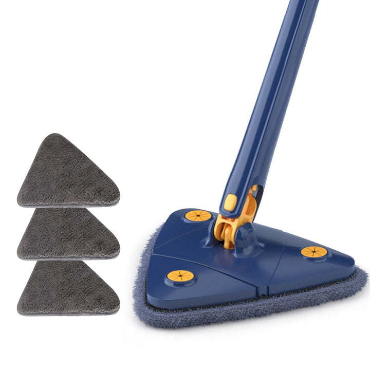 Få et skinnende rent hjem med denne fleksible mikrofiber trekantmoppen og den praktiske klemmen.