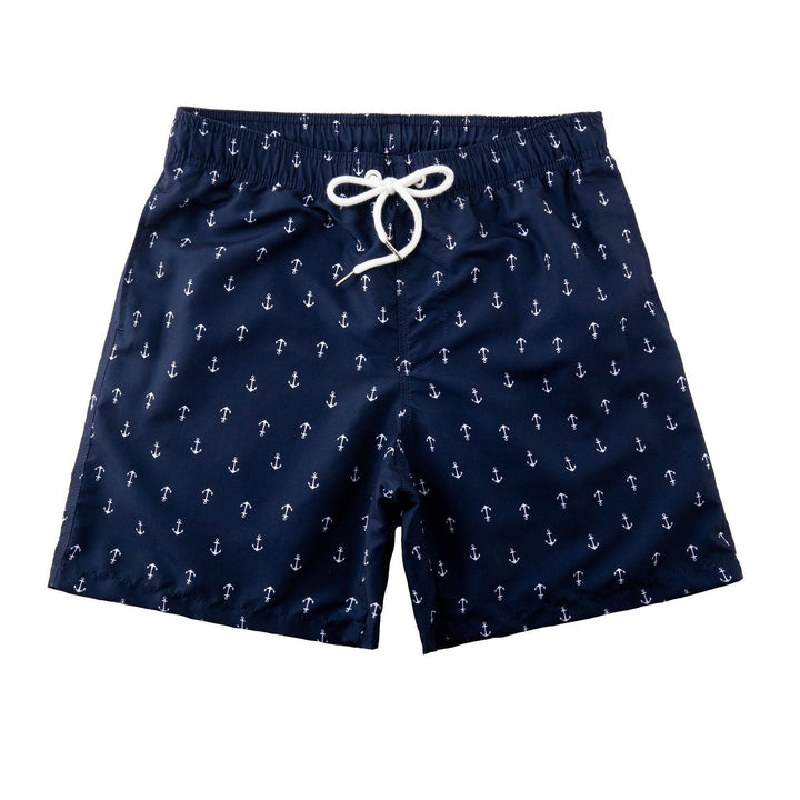 Komfortabel badeshorts for menn, designet for svømming, strand og aktiv fritid. Mønstret.