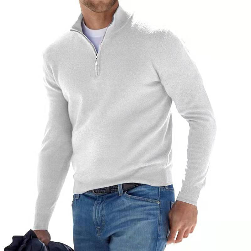 Herregenser med glidelås for vår og høst. Langermet design, allsidig for både hverdag og jobb.