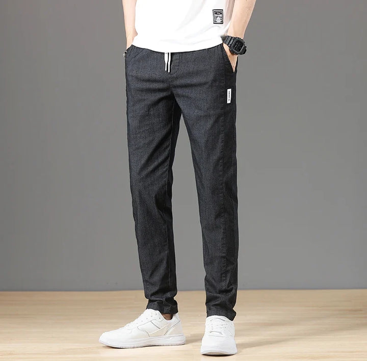Business casual bomullsbukser til herre, kombinerer stil og komfort for en moderne look.