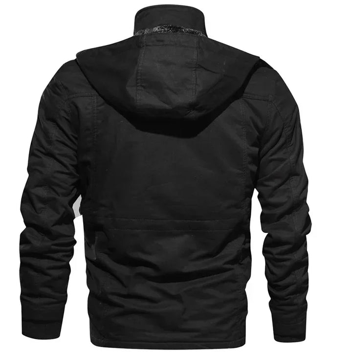 Ekstremt varm herre vinterjakke, lang parkas med hette for tøffe norske vintre.