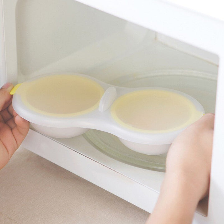 Kompakt eggepocher til mikrobølgeovn for sunne, perfekt pocherte egg på få minutter. Enkel å bruke.