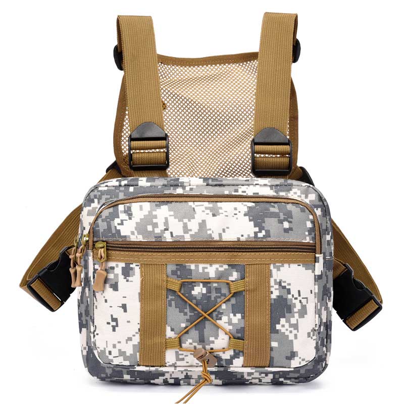 Unisex taktisk brystveske, det perfekte utstyret for reise, sport og alle utendørs eventyr.