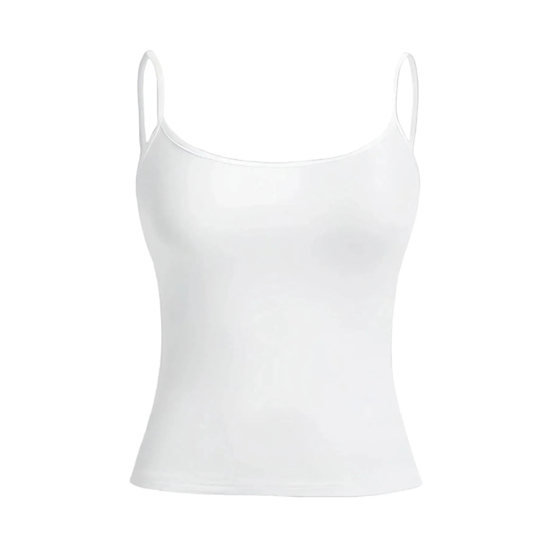 Komfortabel dame sommertopp, slim fit tanktopp med pustende stoff.