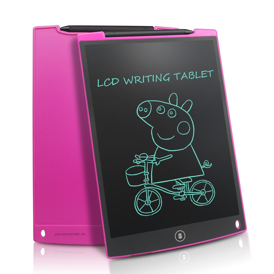 Digitalt LCD skrivebrett for notater og tegning, svart. Inkluderer stylus, miljøvennlig.