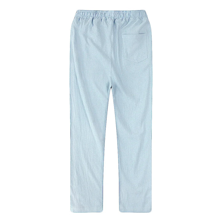 Pustende og komfortable herrebukser i bomull/lin. Perfekt for casual høst-streetwear.