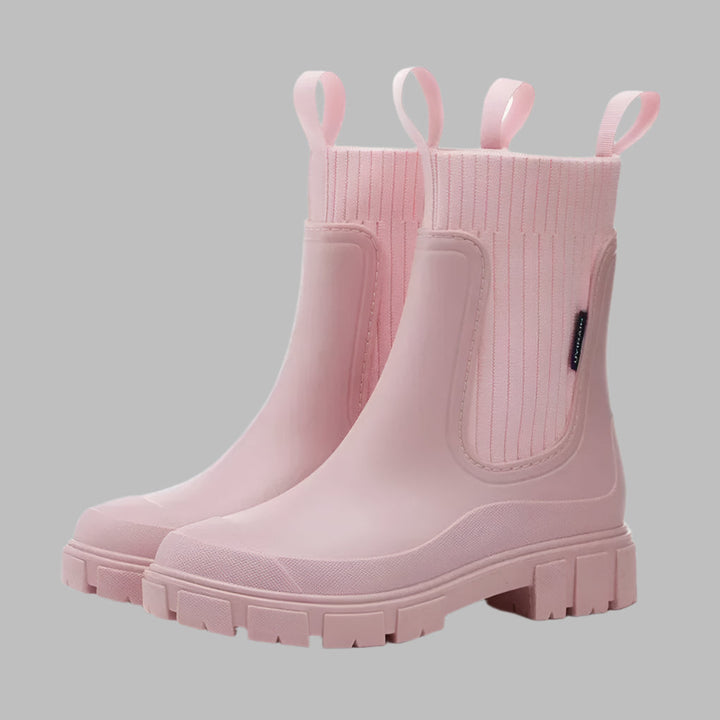 Komfortable, vanntette Chelsea-støvler for damer. Sklisikre regnstøvler i slip-on design, ideelle fritidssko.