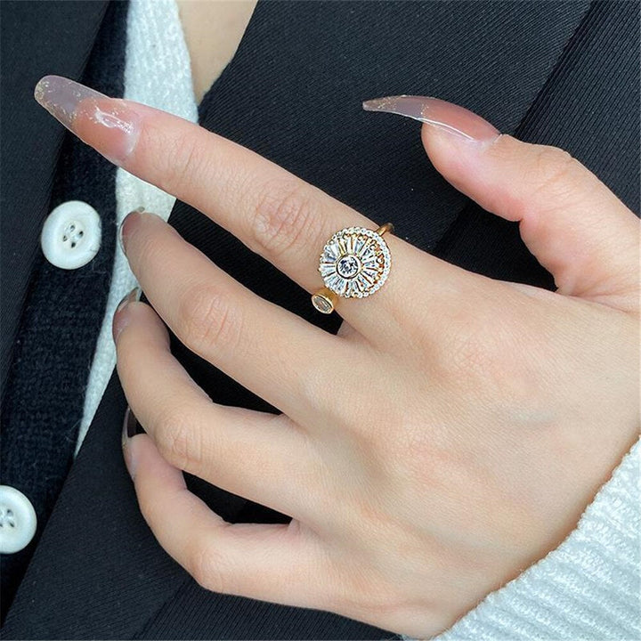 Geometrisk angstring til kvinner, en vakker fingerring som lindrer stress og gir fokus.