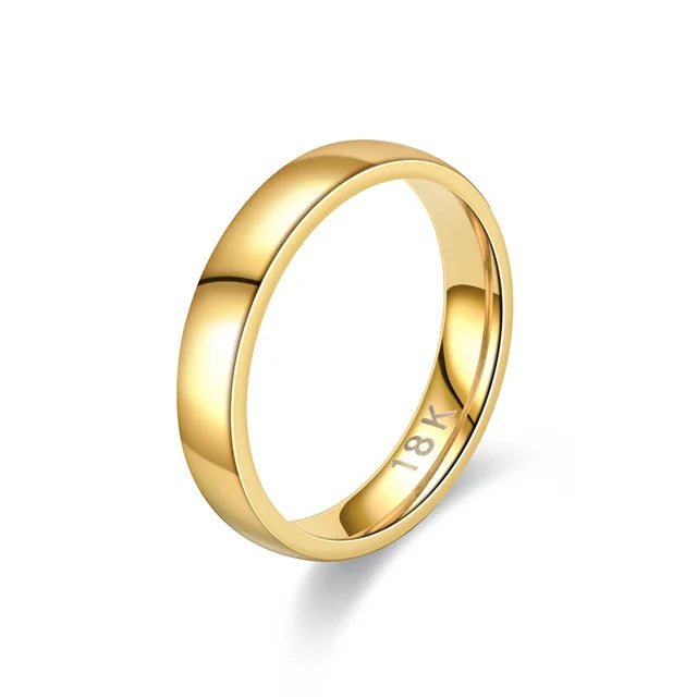 Stilig båndring til dame, en perfekt gave til morsdag eller Valentinsdag; polert og elegant.