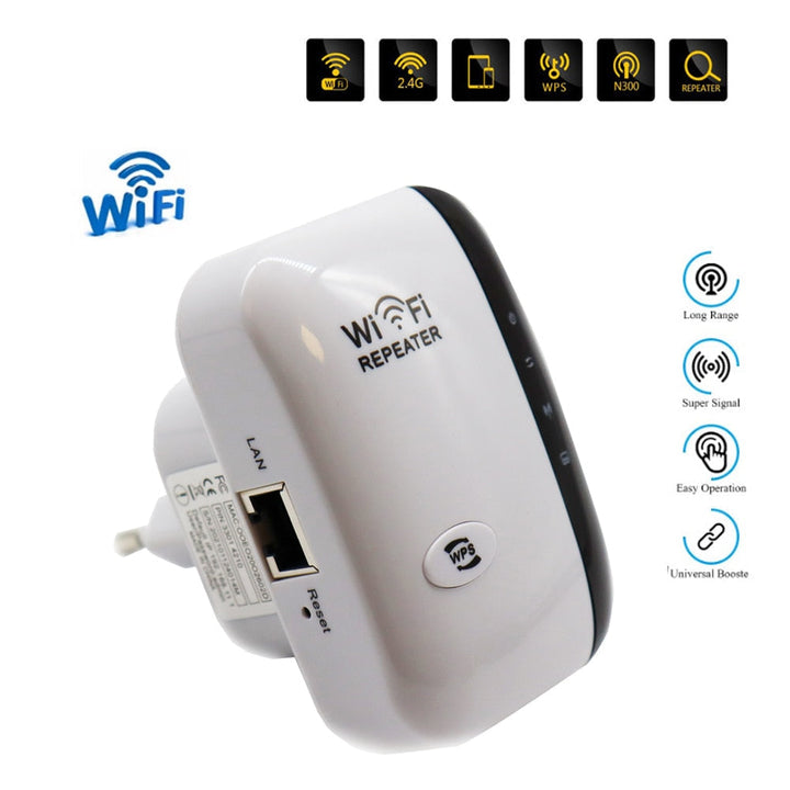 Fjern døde soner med denne WiFi forsterkeren. Optimaliser trådløs nettverksdekning for bedre internett hjemme.