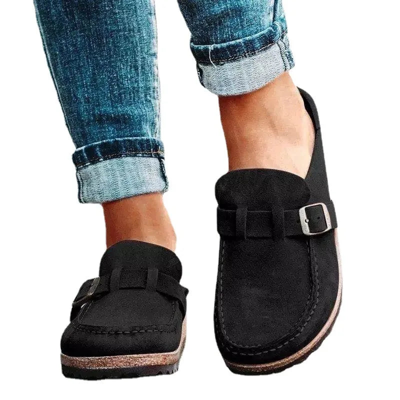 Retro slip-on loafers for damer med komfortabel plattformsåle. Perfekte som hverdagssko.