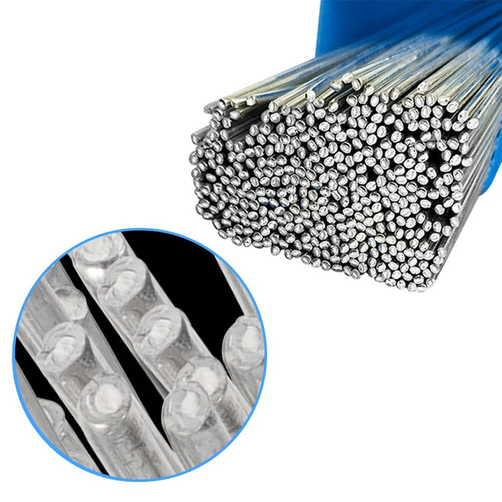 Pakke med aluminiums sveisestenger for enkel gjør-det-selv og industrielt metallarbeid, flussfri løsning.