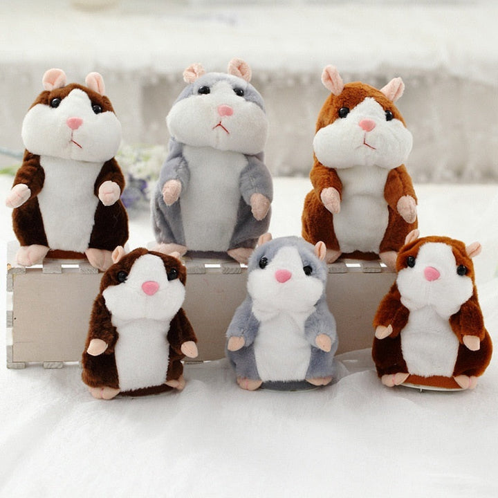Den perfekte gave for barn! En myk, snakkende hamster plysjleke som gjentar lyder.