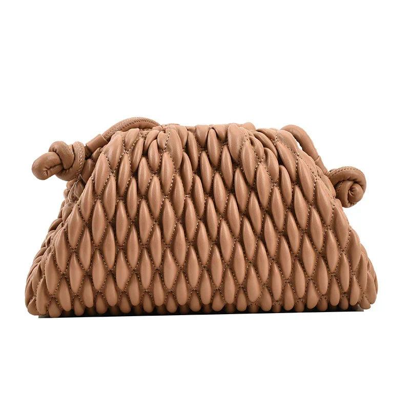 Sateng clutch veske for kvinner, ideell som elegant tilbehør til fest, bryllup og formelle anledninger.