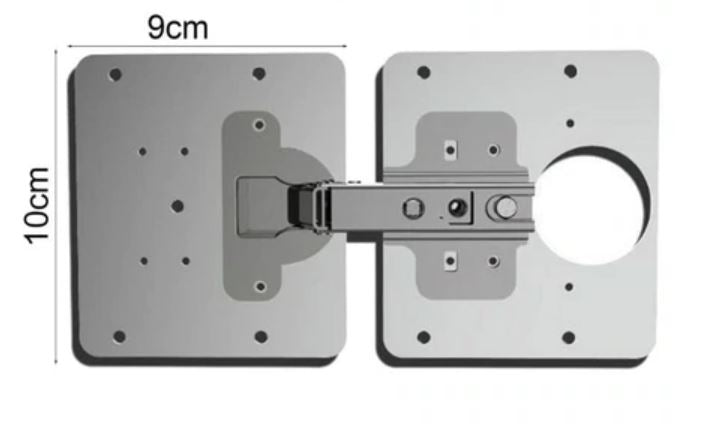 Gi gamle dørhengsler nytt liv! Monter universell reparasjonsplate i rustfritt stål for sterkere skapdører. DIY-vennlig.