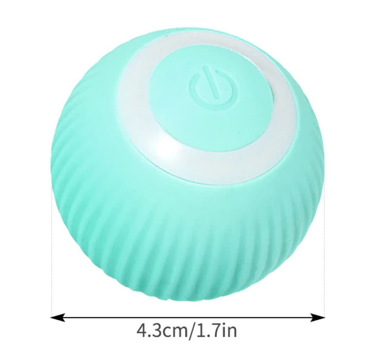 Stimulerende interaktiv lekeball for valp & katt. Selvrullende smartball, USB-oppladbar, gir timevis med lek.