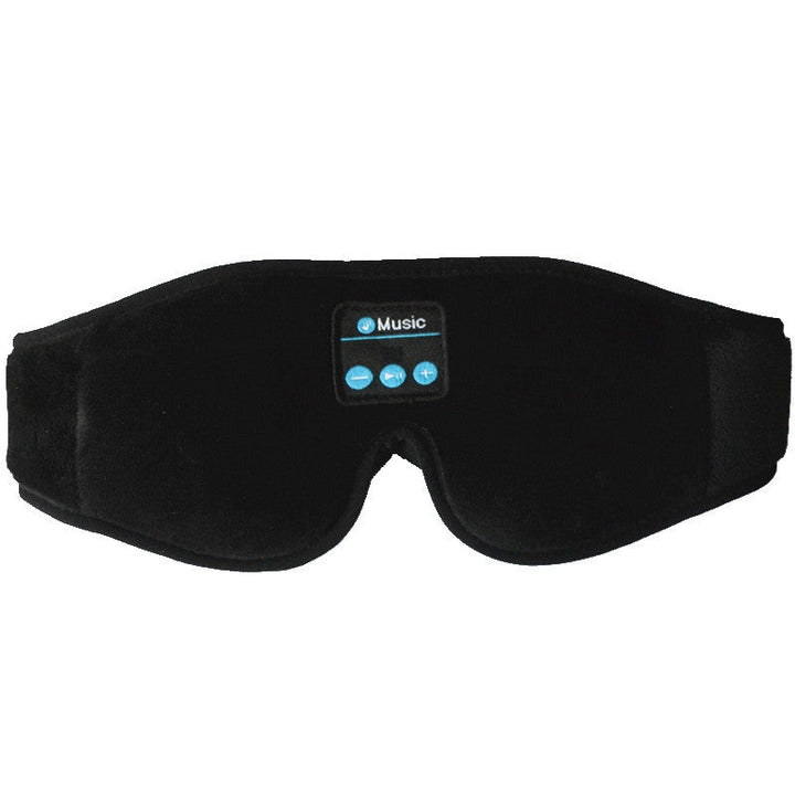 Elegant velour sovemaske med trådløs musikk, perfekt for avslappende øyeblikk.