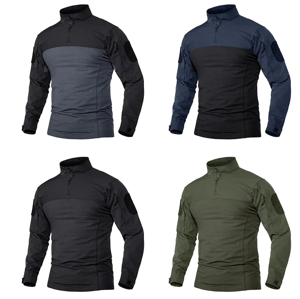 Fukttransporterende herre løpegenser, 1/4-zip og lang erm for optimal ytelse.