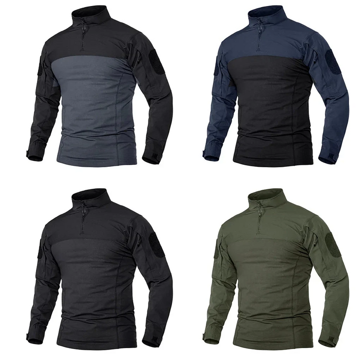 Fukttransporterende herre løpegenser, 1/4-zip og lang erm for optimal ytelse.