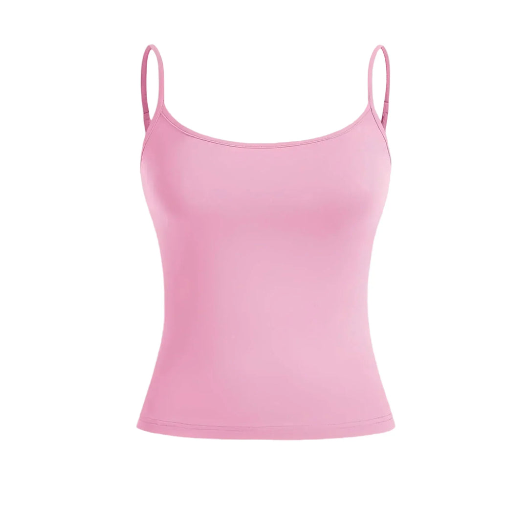 Myk pustende dame tanktopp, slim fit for en lett følelse.