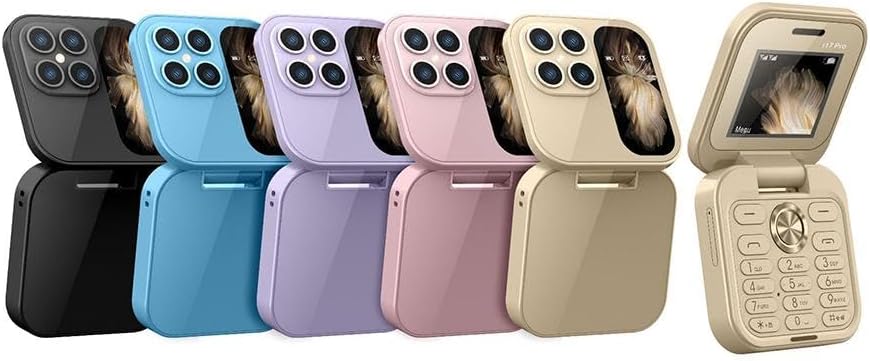 Praktisk dual-SIM mobiltelefon med innebygd lommelykt og klart HD-kamera for bilder.