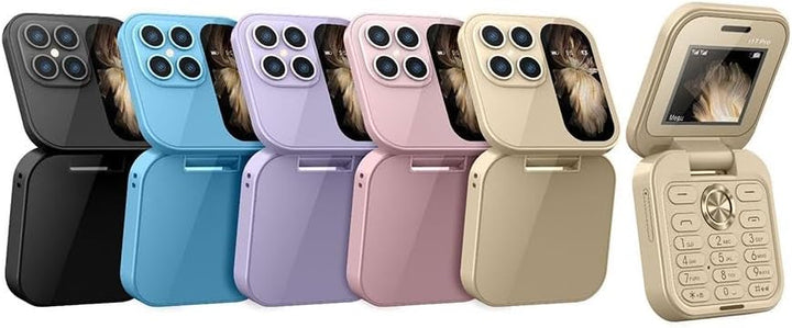 Praktisk dual-SIM mobiltelefon med innebygd lommelykt og klart HD-kamera for bilder.