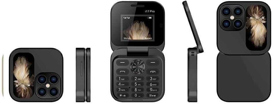 Enkel mobiltelefon med store knapper, lommelykt, HD-kamera og lang batteritid.