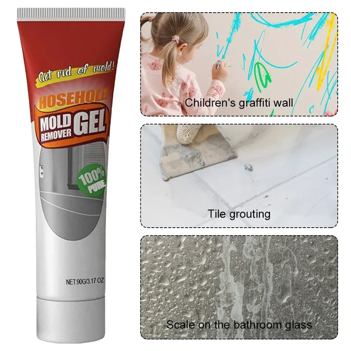 Enkel påføring av Cleaner Pro Muggfjerner Gel gjør husrengjøring effektivt og fjerner mugg uten skrubbing.