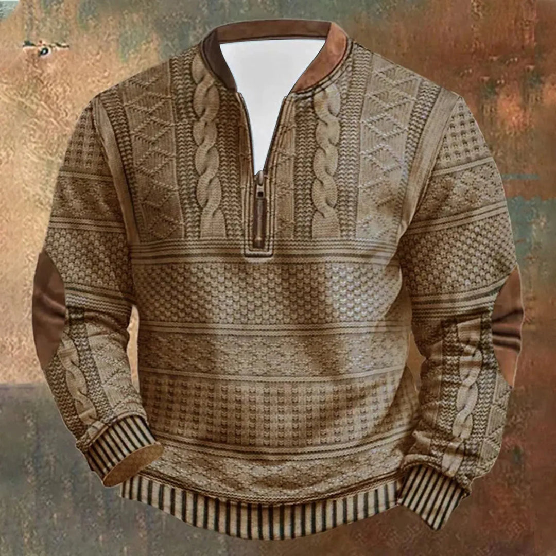Varm og myk oversized genser for menn. Høy krage pullover for optimal komfort og stil på kalde vinterdager.