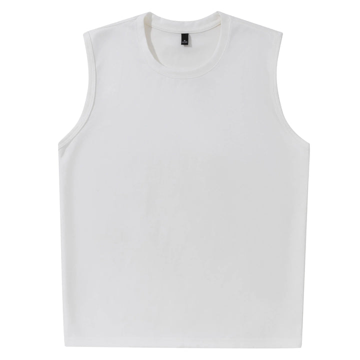 Trendy herre vintage ermeløs topp, utmerket for sommerens fritidsbruk.