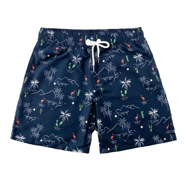 Menns stilige badeshorts for strand og svømming. Hurtigtørkende og komfortabel for ferie.