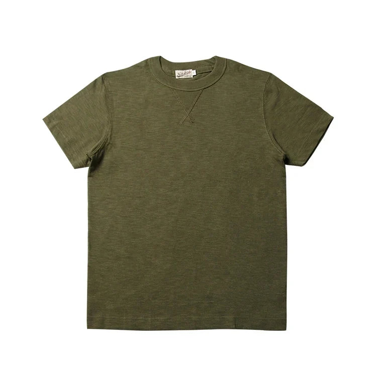 Herre t-skjorte med premium slub bomull og kraftig vekt. Vintage stil, ideell for daglig bruk og streetwear.