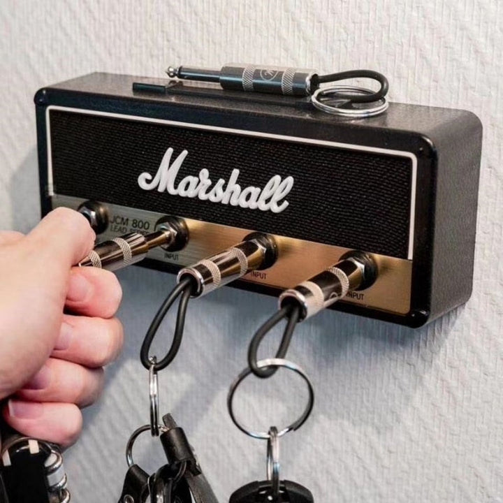 Rocka nøkkelholder, veggmontert for musikkelskere. Flott dekorasjon for gitarister og musikkinteresserte hjem.