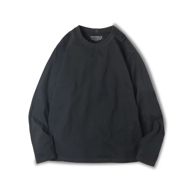Kvalitets herre langermet t-skjorte i myk 300g bomull. Basic og casual stil for komfort hele dagen.