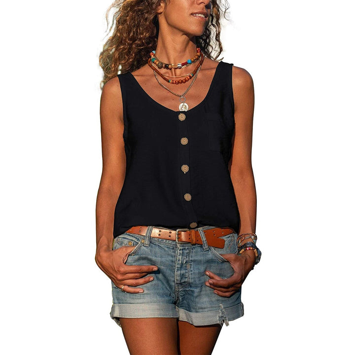 Komfortabel elegant dame tank topp, en stilfull basic for sommer og fest.