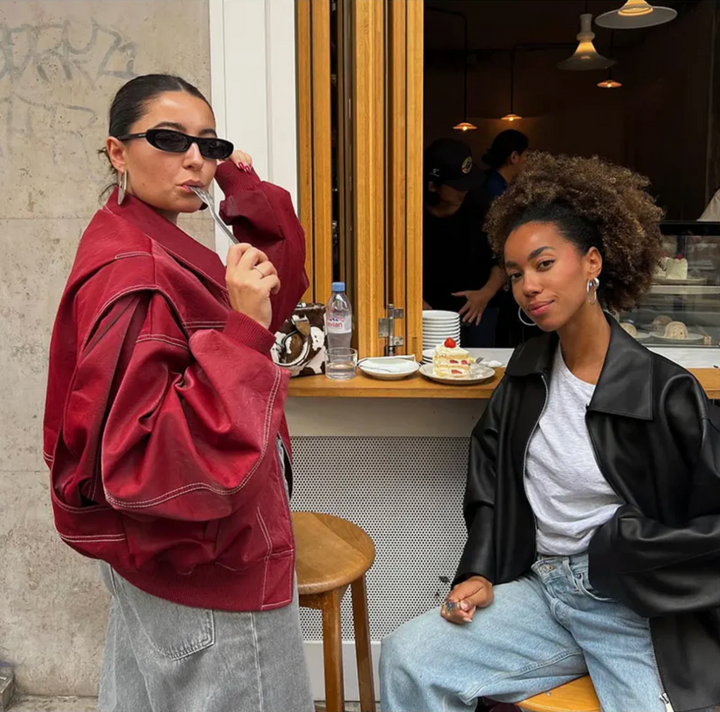 Varm oversized bomberjakke dame, perfekt trendy yttertøy og høstjakke for daglig bruk.