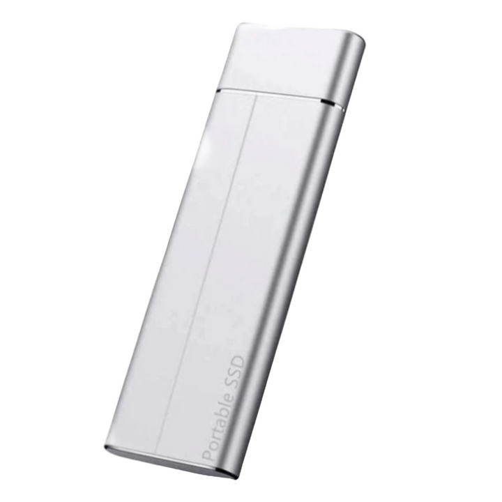 Liten og lett 64GB bærbar SSD med USB-C, perfekt for mobil lagring, rask dataoverføring og sikkerhetskopiering.
