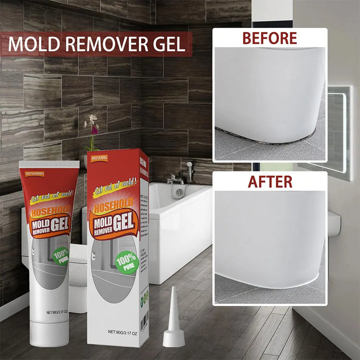 To flasker Cleaner Pro Muggfjerner Gel 1+1 GRATIS, klar for effektiv dyprengjøring og anti-muggbehandling hjemme.