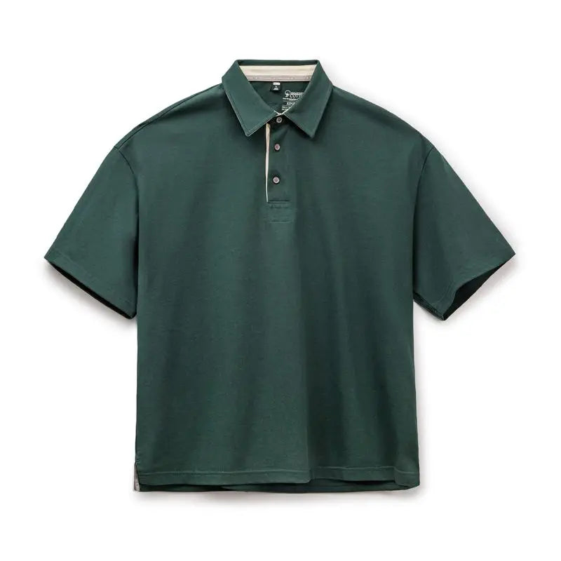 Klassisk herre retro polo t-skjorte av bomull, workwear inspirert design for fritid og sommer.