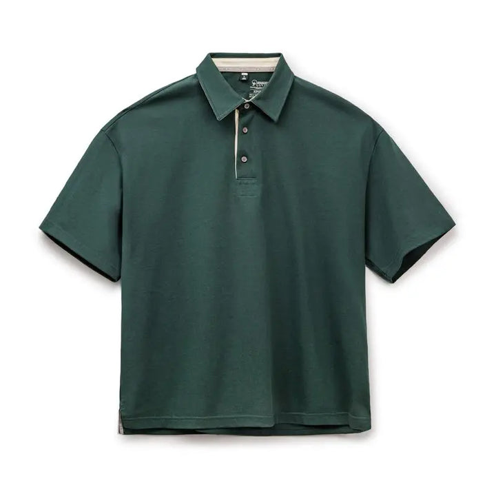 Klassisk herre retro polo t-skjorte av bomull, workwear inspirert design for fritid og sommer.