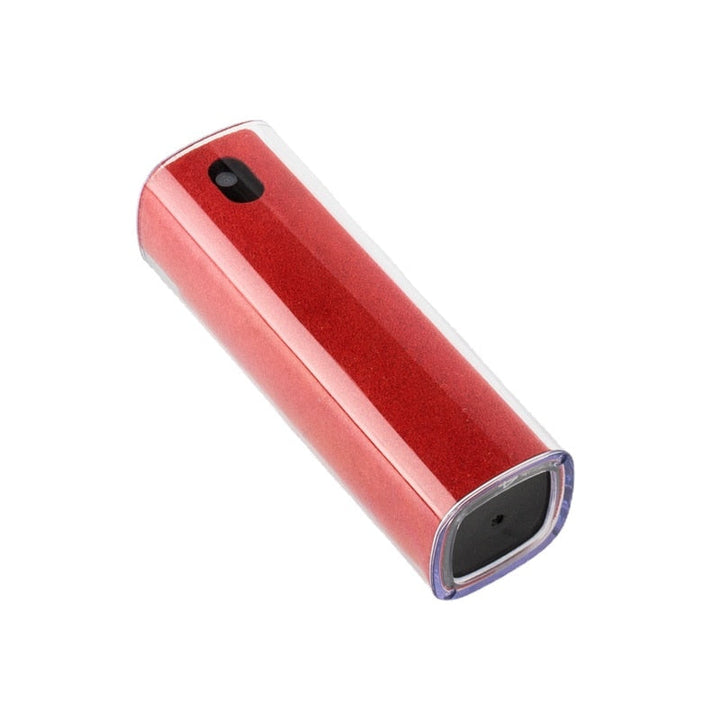 Kompakt skjermrens spray og mikrofiberklut, ideell for TV, laptop og smarttelefon.