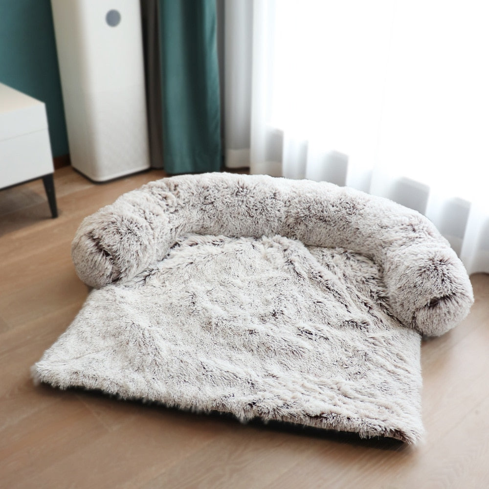 Beroligende hundeseng for sofa. Vanntett og vaskbar møbelbeskytter for alle kjæledyr.