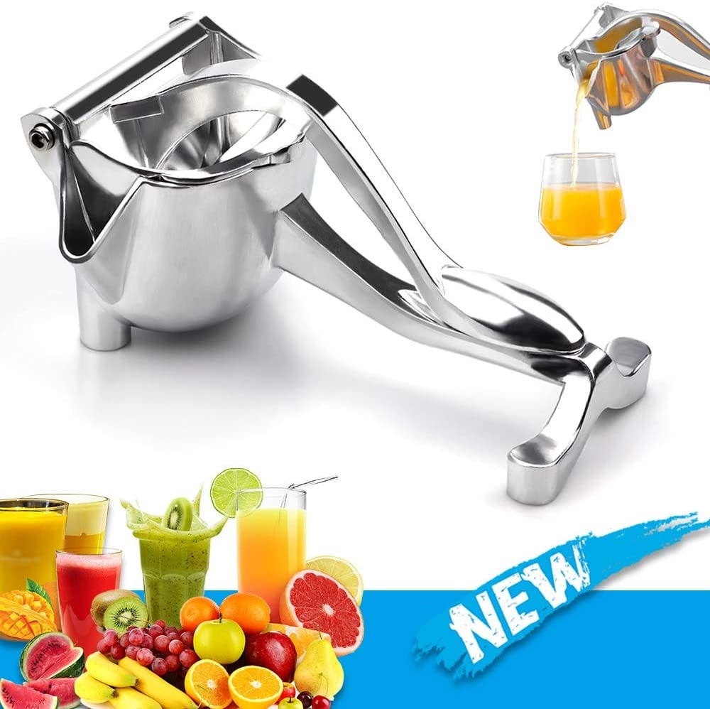 Nyt en sunn livsstil med fersk, hjemmelaget juice fra din effektive manuelle juicer i stål.