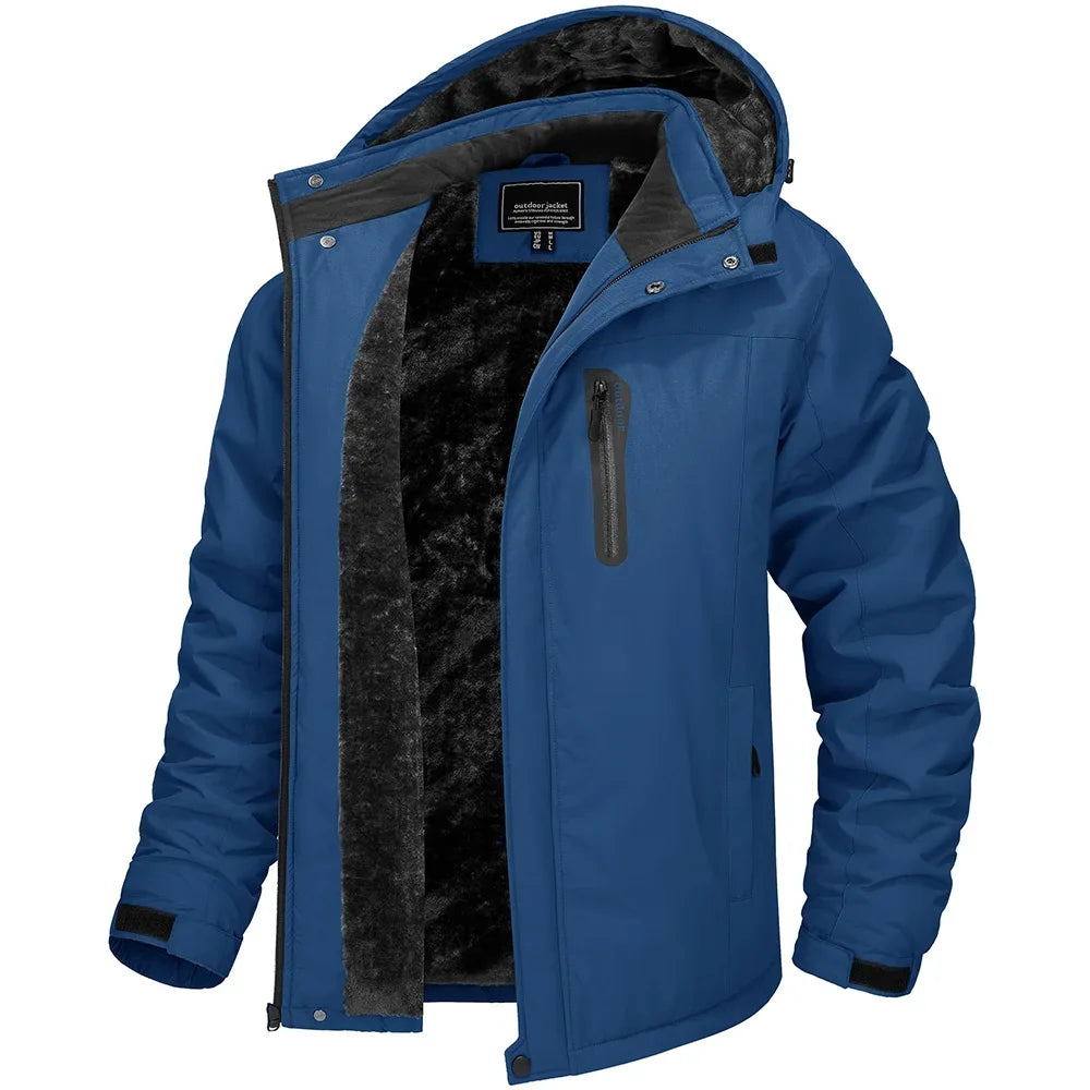Høyytelses herre skijakke i vanntett softshell med pustende fleece, optimal for vintersport.