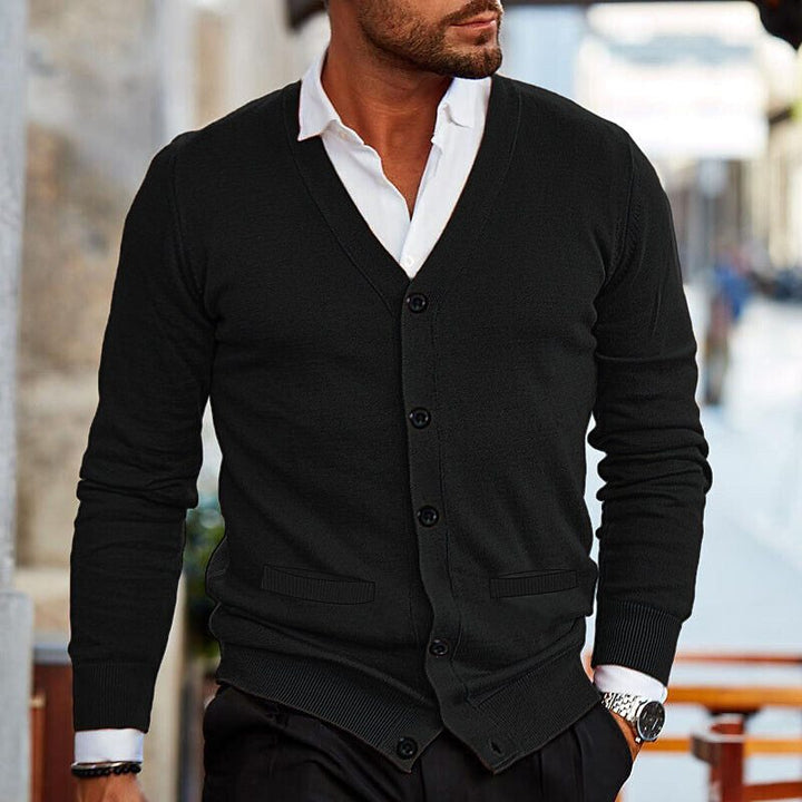 Elegant herrecardigan som løfter ethvert antrekk, fra smart casual til semi-formell, et must for menn.