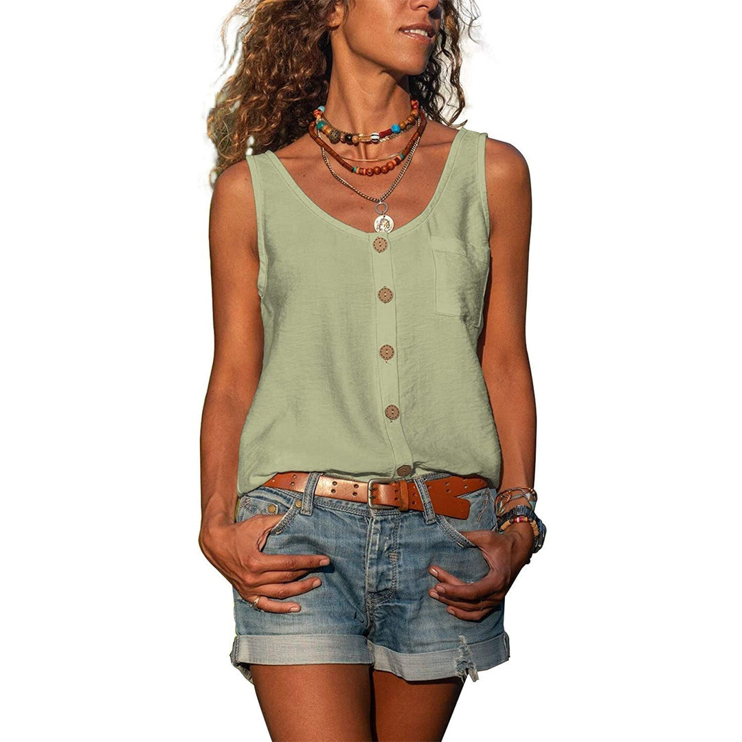 Lett sommer topp for damer, elegant tank topp med komfortabel passform.