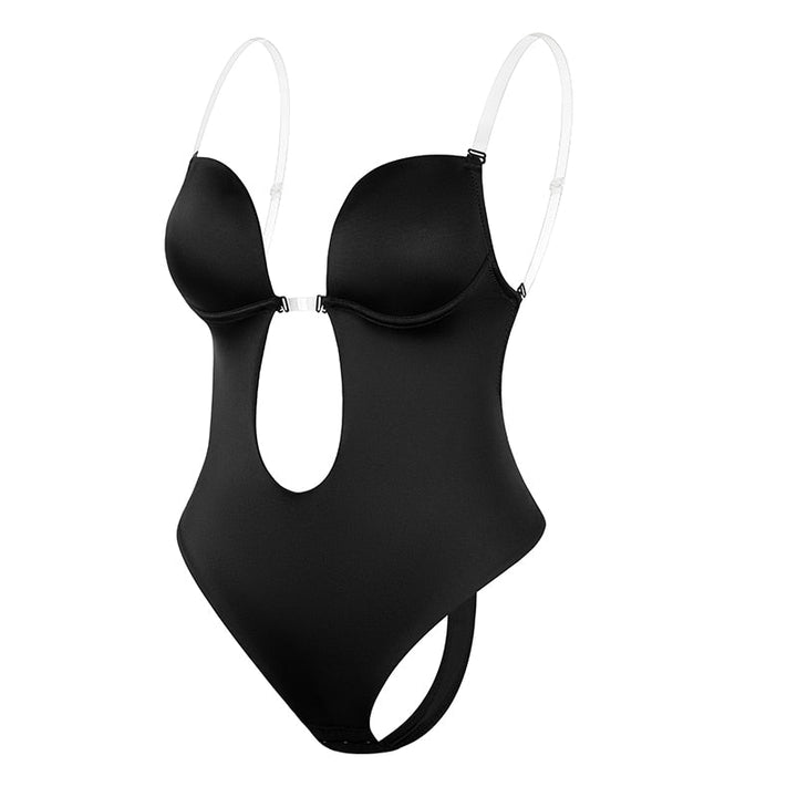 Elegant ryggløs formende body til dame, usynlig shapewear som gir enkel eleganse under antrekket.